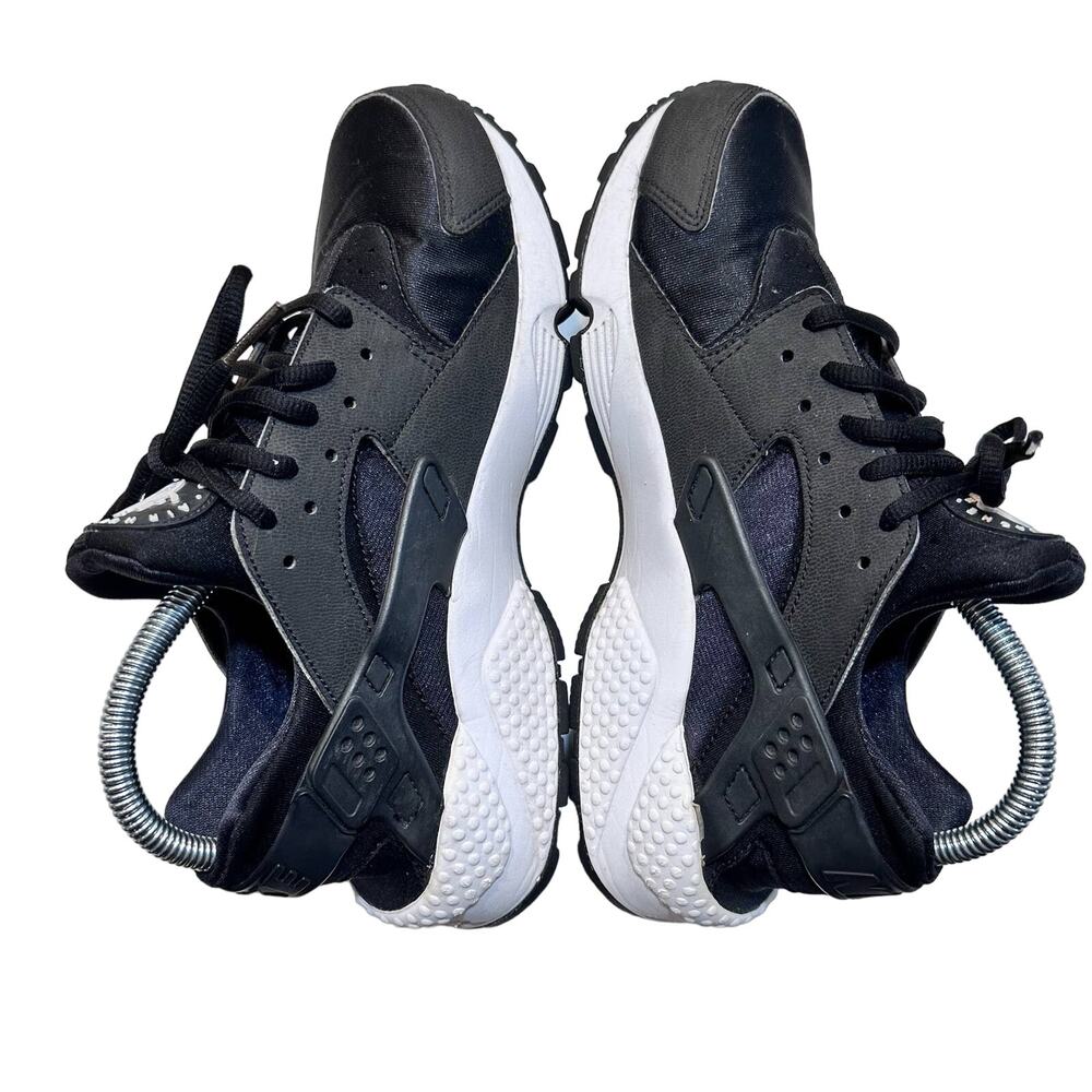 Nike Air Run Huarache GS 'Black White" 634835-006 Women's Size 9